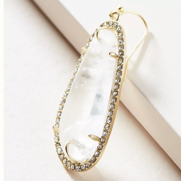 Anthropologie Pink drop earrings for pierced ears - Picture 2 of 4